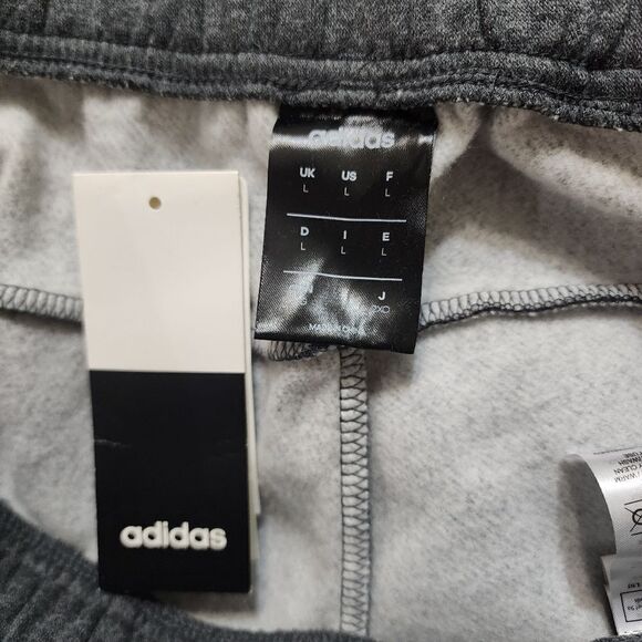 NWT Adidas Dark Gray & Black Sweatpants (L) - Picture 5 of 5